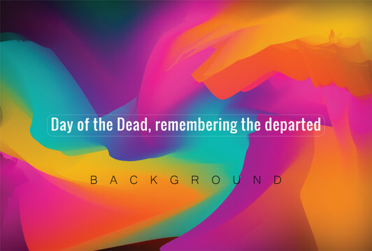 Day of the Dead, remembering the departed gradient background