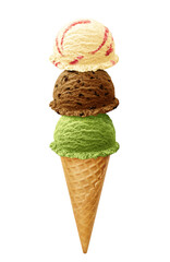 アイスクリームのイラスト リアル 