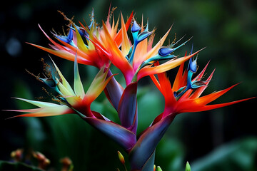 flower bird of paradise close up