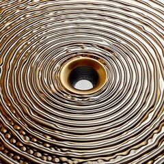 Metallic ripple effect concentric circles 