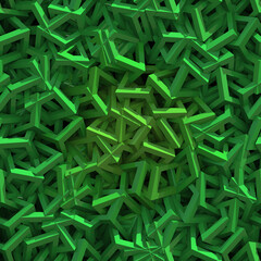 Green abstract cube background