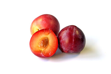 closeup of ripe cheery plum