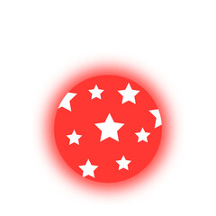 neon light christmas ball