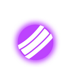 neon light christmas ball