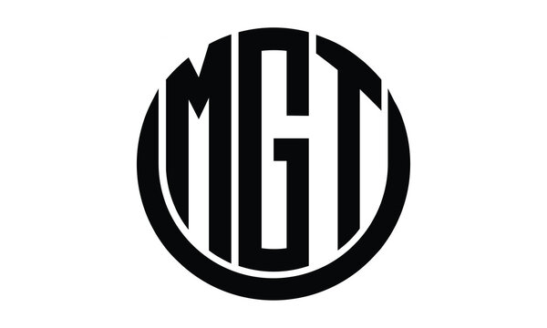 MGT shield with round shape logo design vector template | monogram logo | abstract logo | wordmark logo | lettermark logo | business logo | brand logo | flat logo.	
