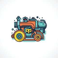 Car Engine Vector Illustration Car Engine Logo Design