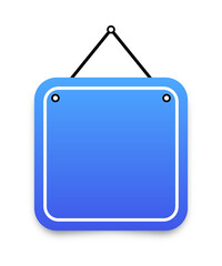 square hanging sign banner