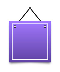 square hanging sign banner