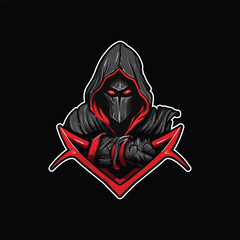Assassin Mascot Logo Design Ninja Logo Design 