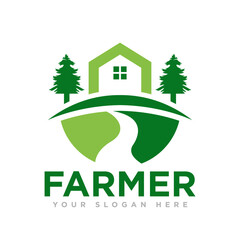 Farmer and Gardener Design Illustration