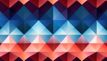 The background features a geometric triangle pattern. (Generative AI)