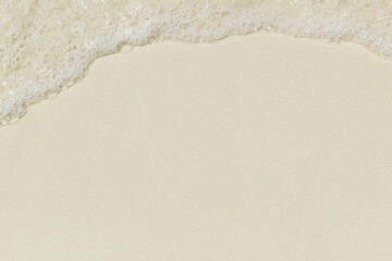 close up wave and white sand