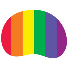 rainbow organic shape