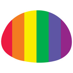 rainbow organic shape