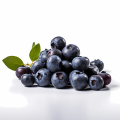 Blueberries Simple Product Photography White Background Illustration