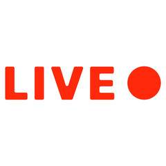Live stream line icon online symbol , illustration