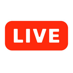 Live stream line icon online symbol , illustration