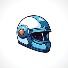 Motorcycle Helmet Vector Bike Helmet Vector Illustration