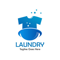 Laundry design template illustration