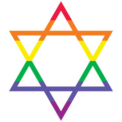rainbow lgbtq triangle frame