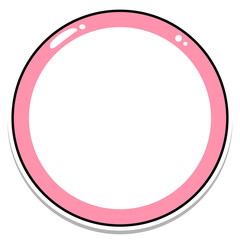 cute circle frame