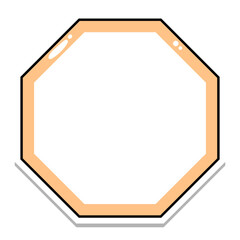 cute octagon frame