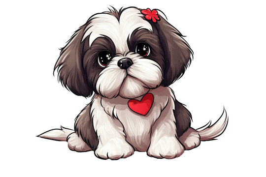 Shih on sale tzu cartoon