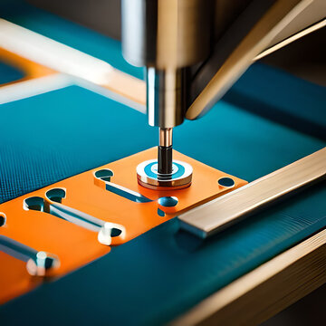 A closeup of a machine based on printing onto a tshirt in a screen printing