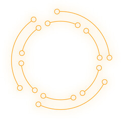 neon tech line frame