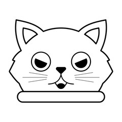 cute cat line element