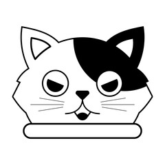 cute cat line element