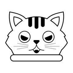 cute cat line element