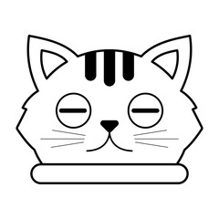 cute cat line element