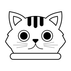 cute cat line element