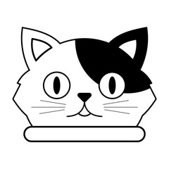 cute cat line element
