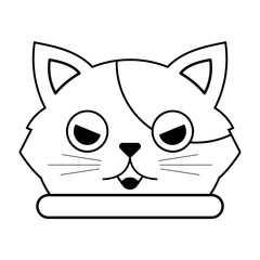 cute cat line element