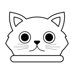 cute cat line element