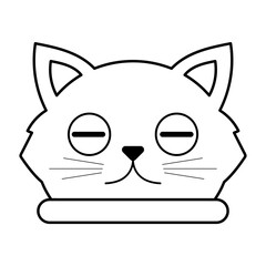 cute cat line element