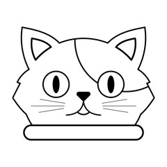 cute cat line element