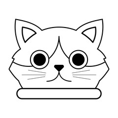 cute cat line element