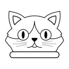 cute cat line element