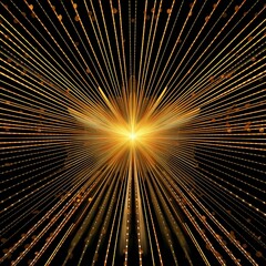 Obraz premium Radiant rays lines emanating from central point