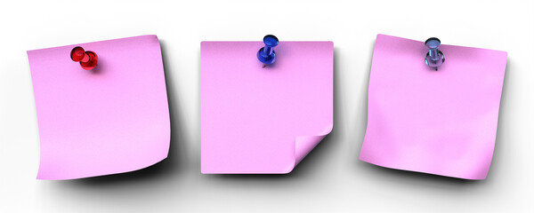 付箋、紙、メモの透過画像