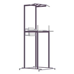 Pull up bar. Upper body workout, bodybuilding exercise.