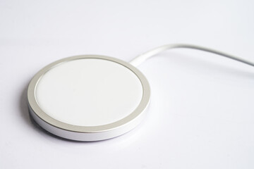Wireless charger, magnetic charging modern equipment of mobile phone.