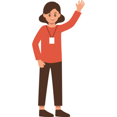 Female Accountant Illustration