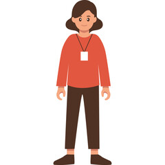 Female Accountant Illustration