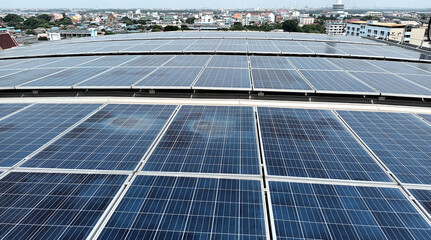 Solar Rooftop System on Curve Roof in the City area