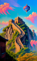 Obraz premium great wall of china and dream images 