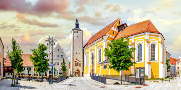 Altstadt, Mindelheim, Deutschland 